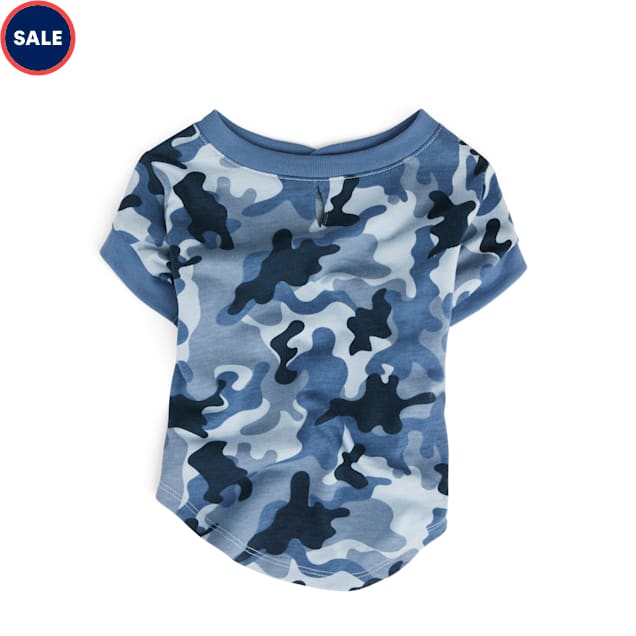 Reddy Blue Camo Partner in Crime Dog Tee, X-Small - Carousel image #1