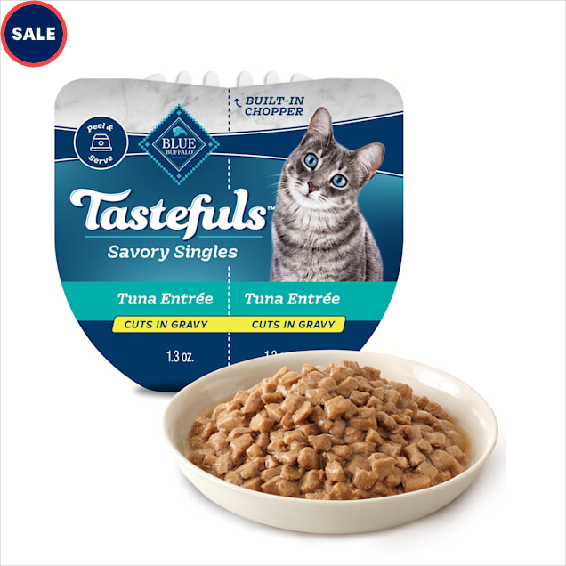 Blue Buffalo Tastefuls Savory Singles Tuna Wet Cat Food Pate, 2.6 oz. - Carousel image #1