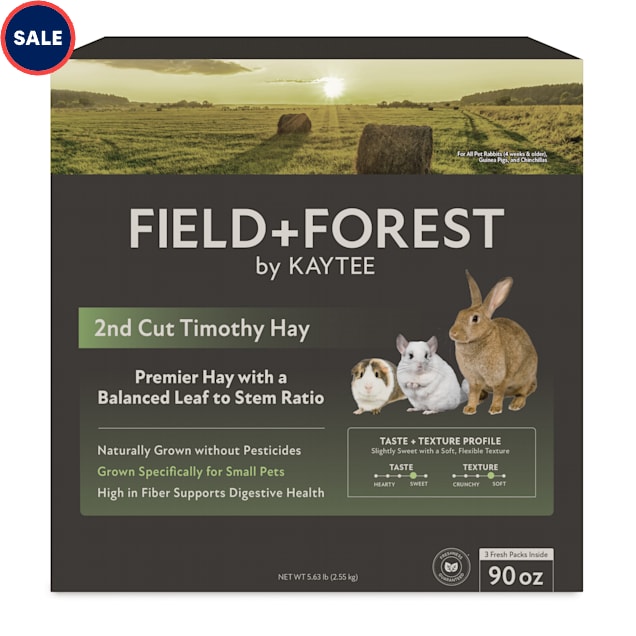 Kaytee Field+Forest 2nd Cut Timothy Hay for Rabbits & Small Animals, 90 oz. - Carousel image #1
