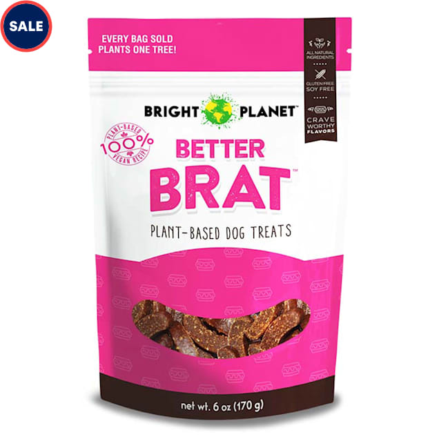 Bright Planet Pet Better Brat Plant Based Dog Treats 6 oz. Petco