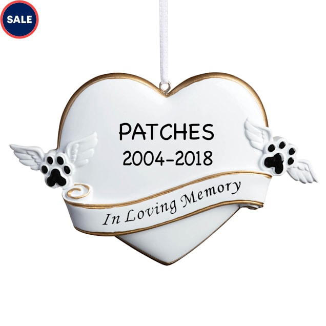 Custom Personalization Solutions In Loving Memory Dog Personalized Memorial Christmas Tree Ornament - Carousel image #1