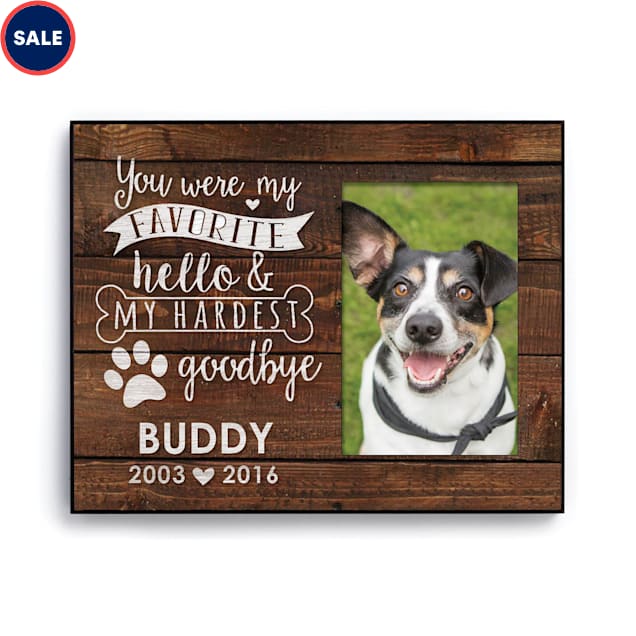 Custom Personalization Solutions You Were My Hardest Goodbye Picture Frame for Dogs - Carousel image #1