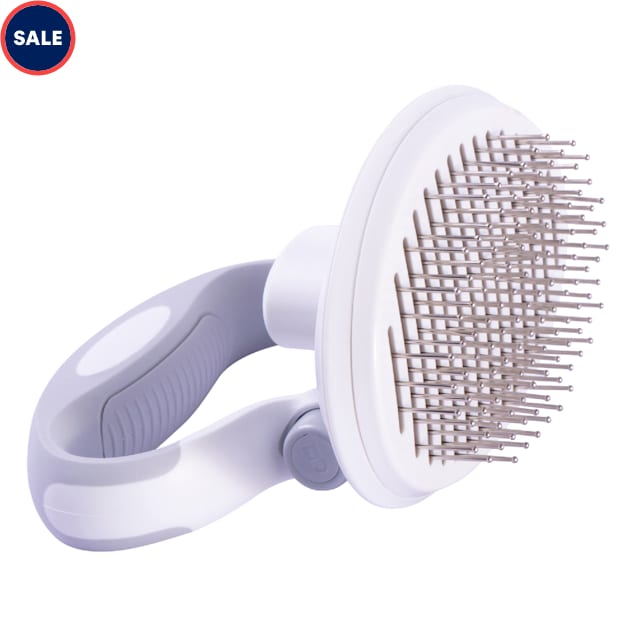 Pet Life 'Gyrater' Travel SelfCleaning Swivel Grooming Pet Pin Brush