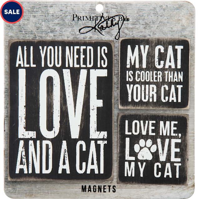 Primitives by Kathy Love and Cat Magnet Set - Carousel image #1