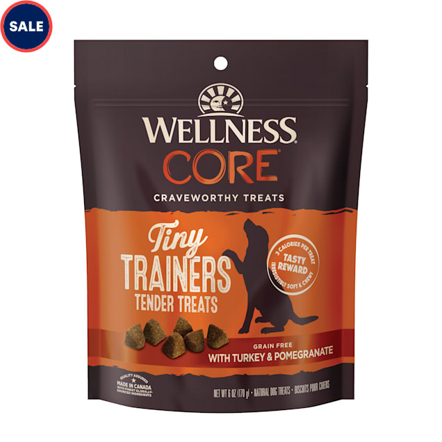 Wellness CORE Grain Free with Turkey & Pomegranate Tiny Trainers Tender Dog  Treats, 6 oz.