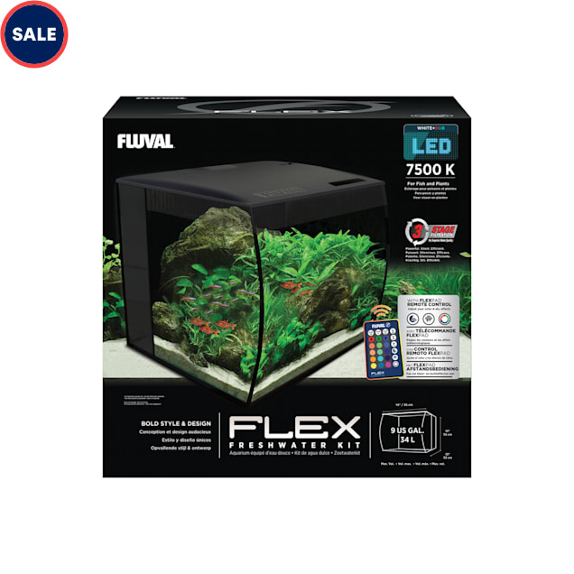 Fluval Black Flex Aquarium Kit, Gallon Petco