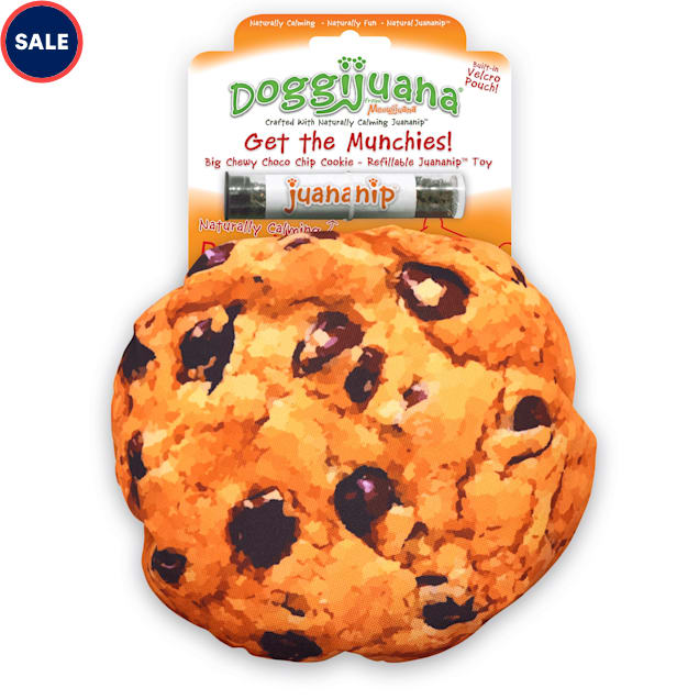 Doggijuana Get the Munchies Refillable Cookie Dog Toy, Medium Petco