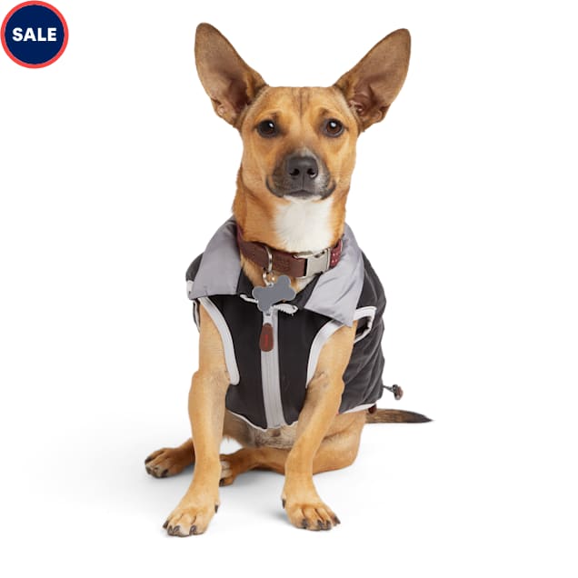 Reddy Black Puffer Dog Vest, XX-Small - Carousel image #1