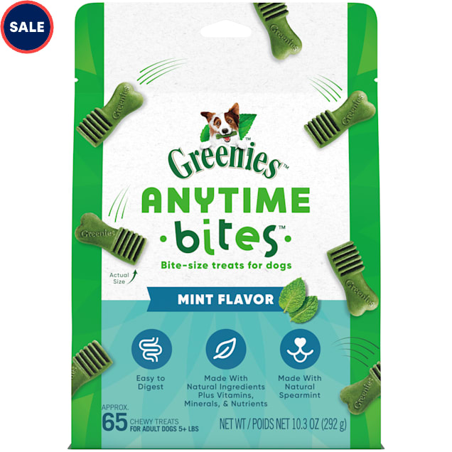 Greenies Anytime Bites Mint Flavor Dog Treats, 10.3 oz. Petco