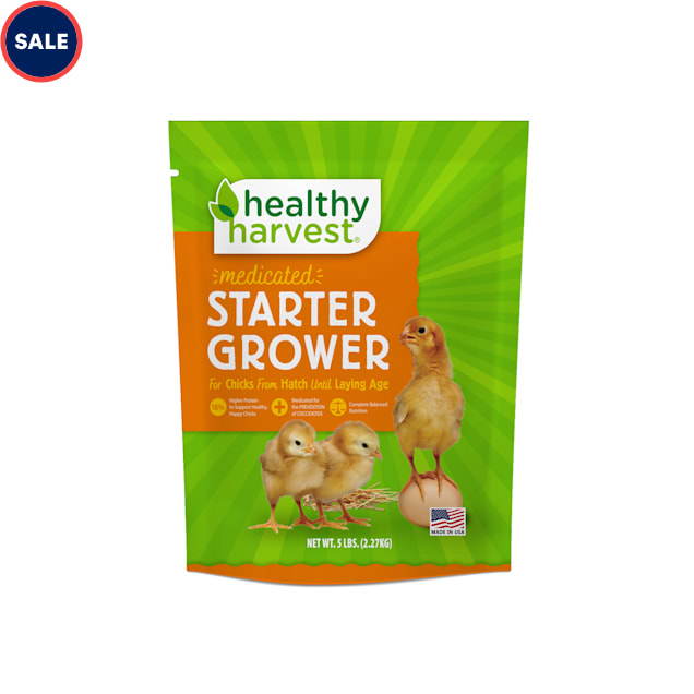 Healthy Harvest Medicated Chick Starter-Grower Crumble, 5 lbs. - Carousel image #1