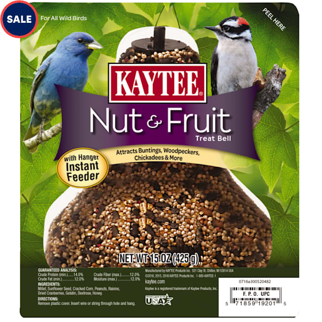 Kaytee Nut And Fruit Wild Bird Seed Bell, 15 oz. - Carousel image #1