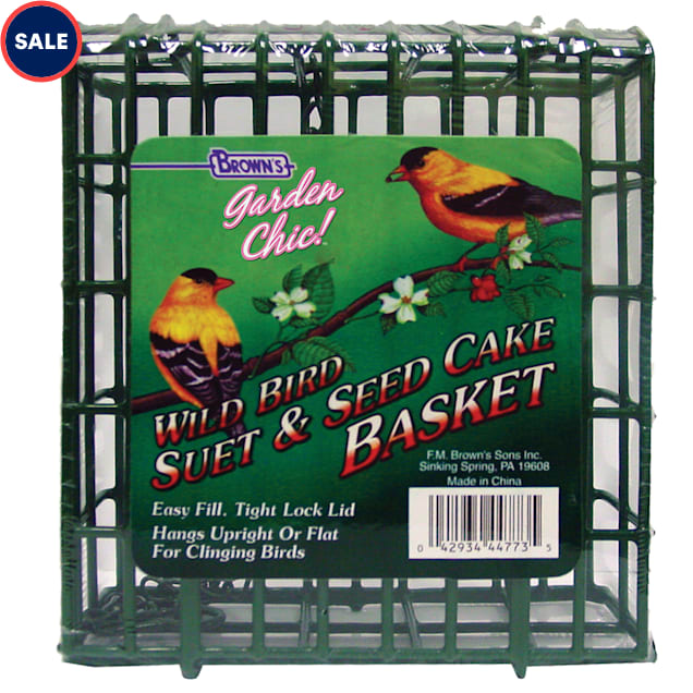 Brown's Garden Chic! Wire Feeding Suet Basket - Carousel image #1