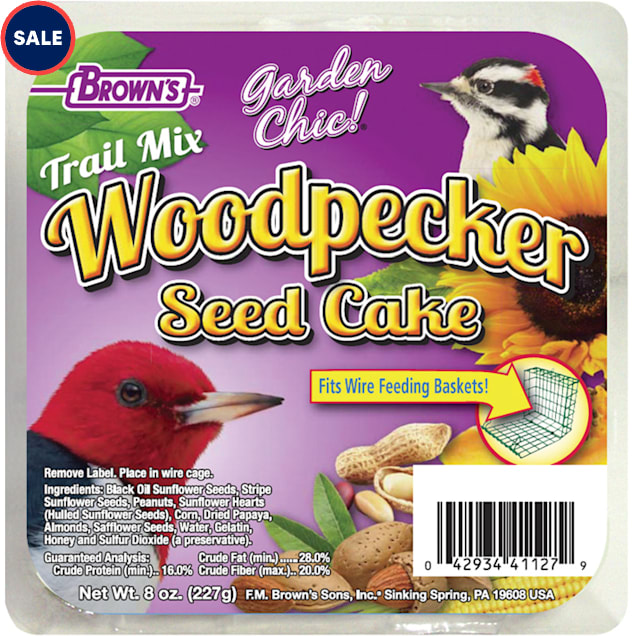 FM Browns Garden Chic! Woodpecker Seed Cake, 8 oz. - Carousel image #1