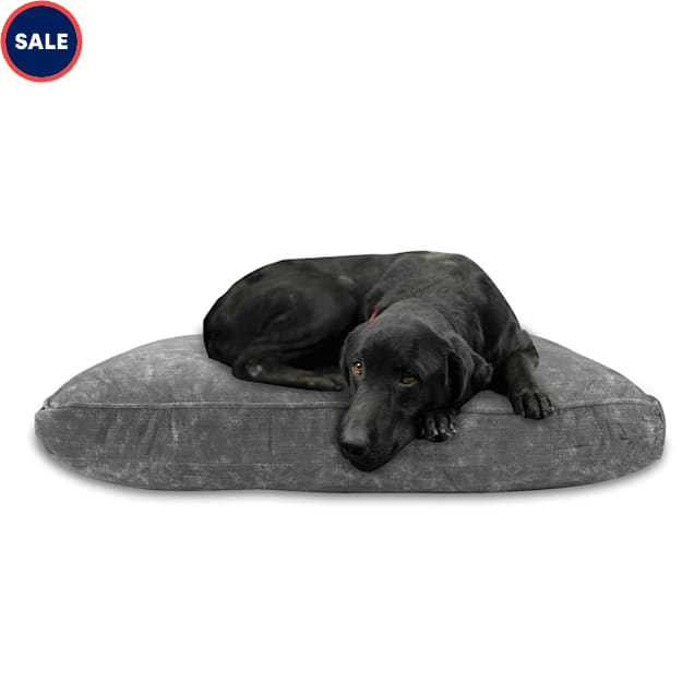Canine Creations Dark Gray Rectangle Dog Bed, 36 L X 27 W X 8 H