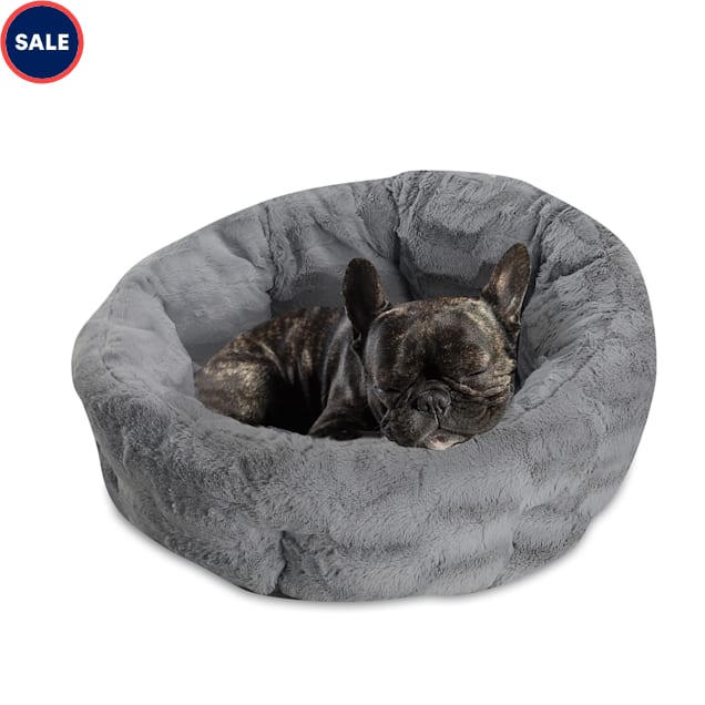 Silver top dog bed