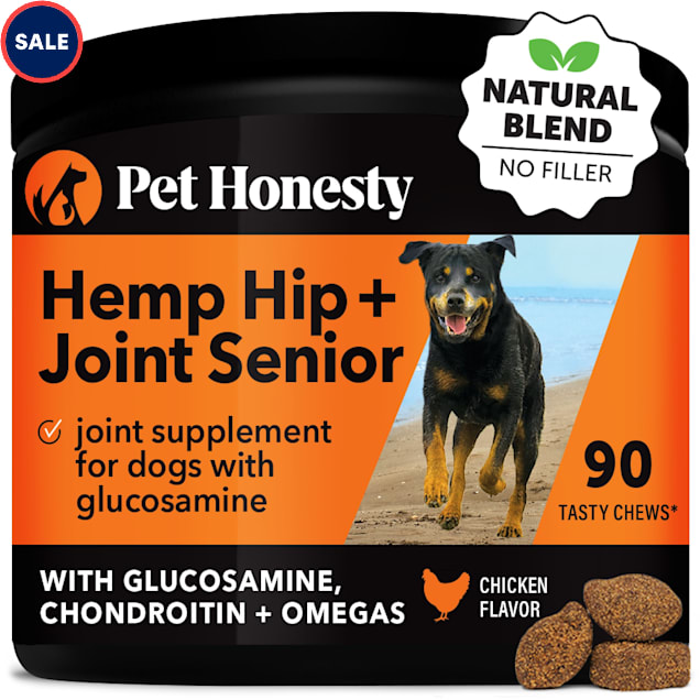 Pet Honesty Hemp Hip Joint Health Senior Soft Chews for Dogs