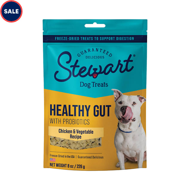 Stewart Healthy Gut Freeze Dried Chicken & Vegetables Recipe Dog Treats
