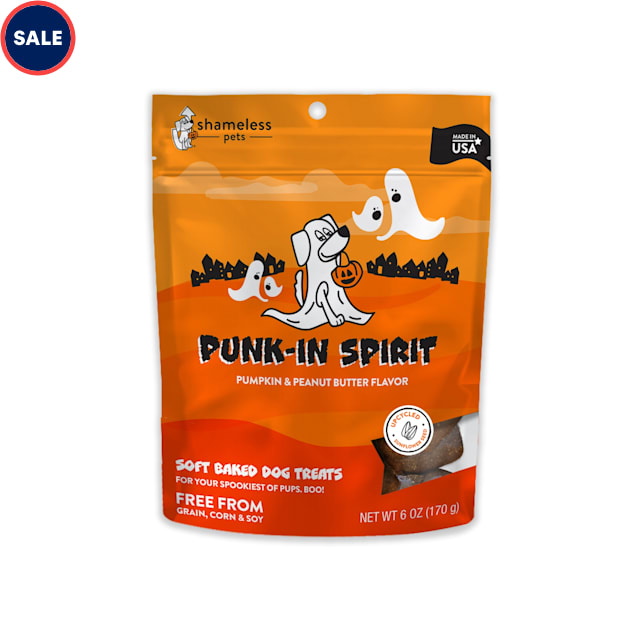 Shameless Pet Treats Halloween Punk-In Spirit Soft Baked Dog Treats, 6 oz. - Carousel image #1
