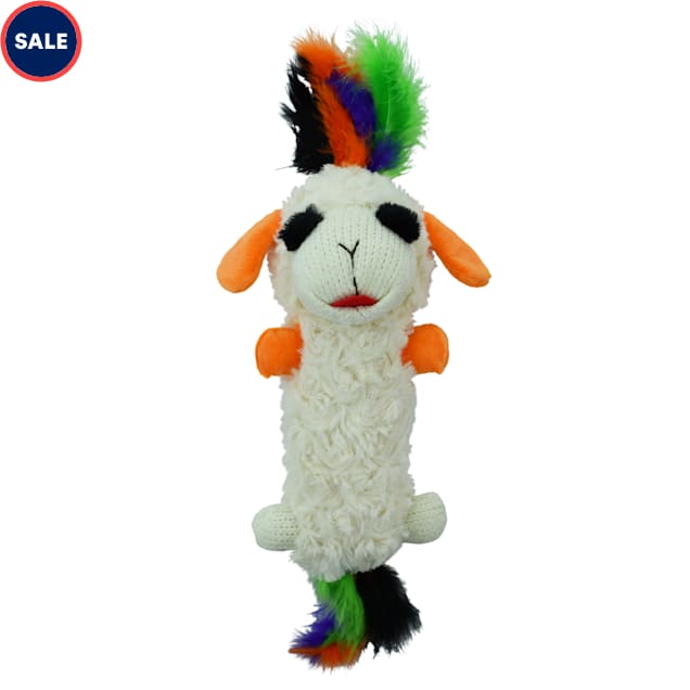 Multipet International Lamb Chop Halloween Cuddler with Feathers Cat Toy, Small - Carousel image #1