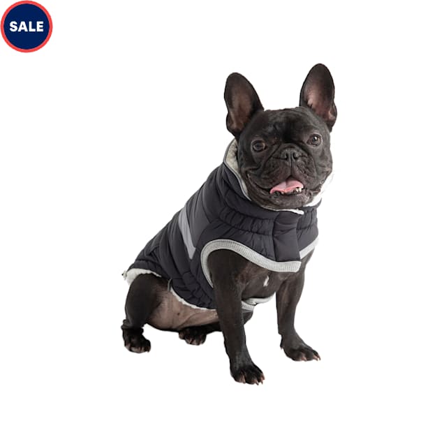 GF Pet Black Alpine Dog Puffer Jacket XX Small Petco