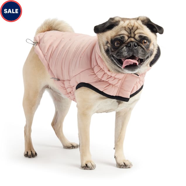 GF Pet Pink Reversible Elasto-Fit Chalet Dog Jacket, XX-Small - Carousel image #1