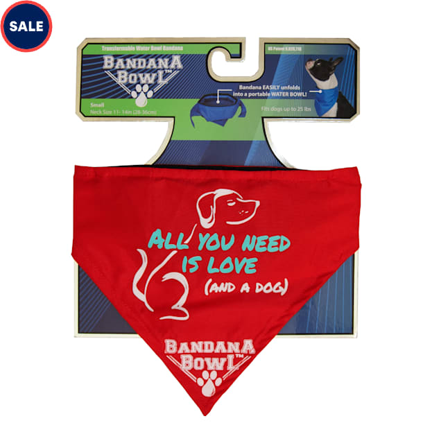 Pet Product Innovations Red Bandana Bowl for Dogs, 1 Cup - Carousel image #1