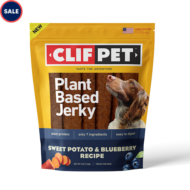 CLIF PET Plant Based Jerky Sweet Potato and Blueberry Recipe Dog Treat, 5 oz. - Carousel image #1