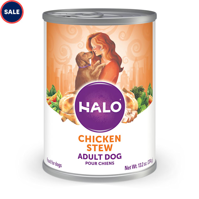 Halo Adult Holistic Chicken Recipe Canned Dog Food, 13.2 oz., Case of 6 - Carousel image #1