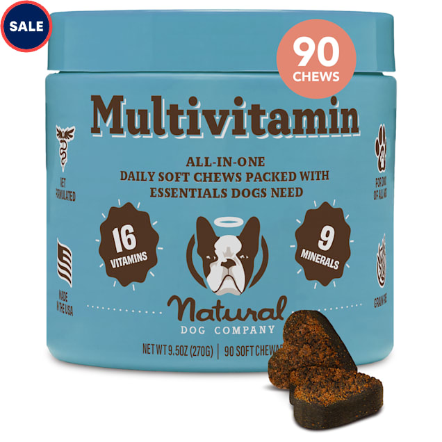 Natural Dog Company Multivitamin Chews for Dogs, 10 oz., Count of 90 - Carousel image #1