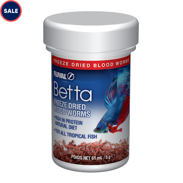 Fluval Betta Protein Rich Freeze Dried Bloodworms 0.18 oz from Petco