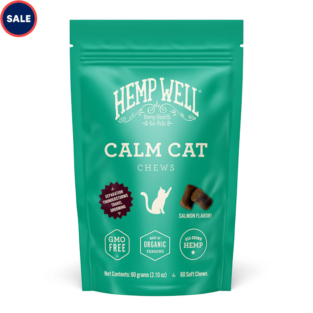 Hemp Well Calm Cat Soft Chews, 2.11 oz., Count of 60 Petco