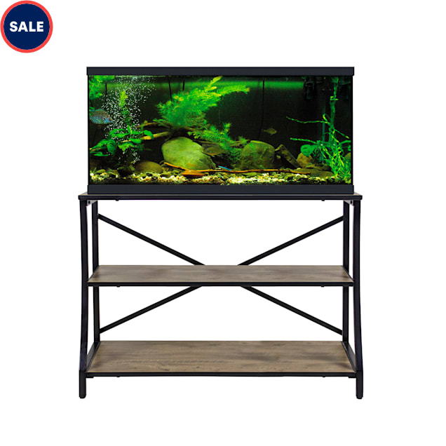 Aquatic Fundamentals Kyndall Laine Home 40/55 Gallon 3-Tier Swerved Front Leg Aquarium Stand - Carousel image #1