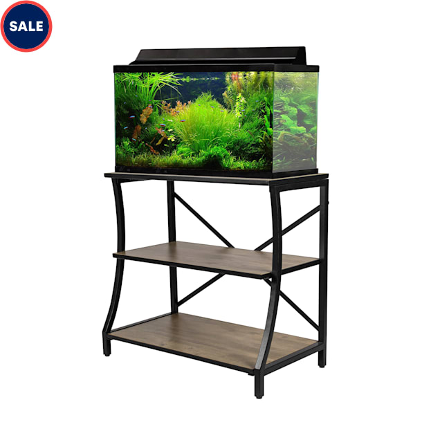 Aquatic Fundamentals Kyndall Laine Home 29/37 Gallon 3Tier Swerved Front Leg Aquarium Stand Petco