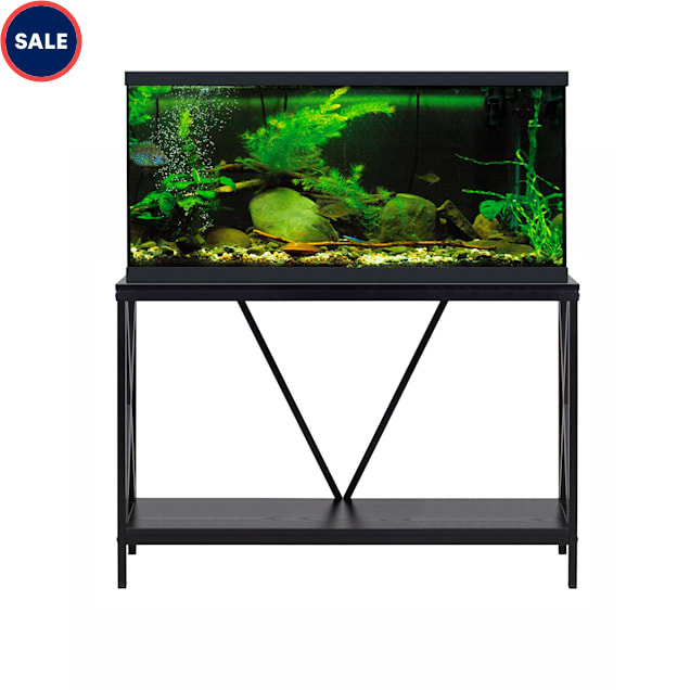 Aquatic Fundamentals 40/55 Gallon Steel XFrame Black Aquarium Stand