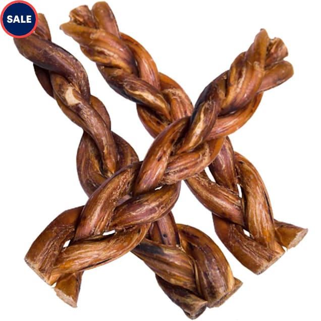 HotSpot Pets 6'' Braided Bully Sticks Dog Chews, 5 oz., Count of 5 Petco