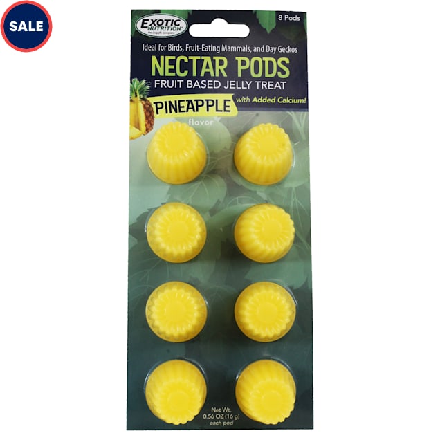 Exotic Nutrition Nectar Pods Pineapple Small Pet Treat, 0.56 oz., 8 Pods - Carousel image #1