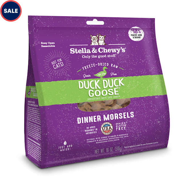 Stella Chewy s Freeze Dried Raw Dinner Morsels Protein Rich Duck