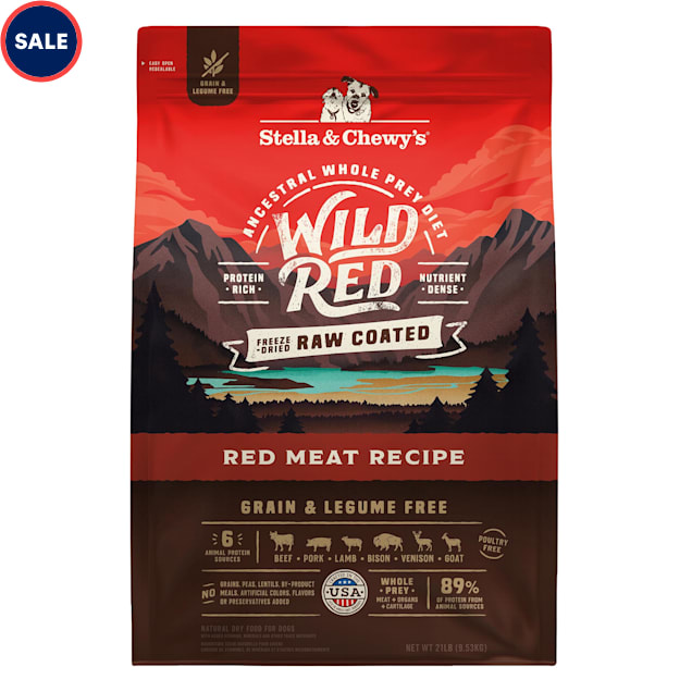 Stella Chewy s Wild Red Raw Coated High Protein Grain Legume