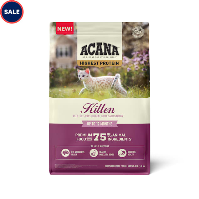 ACANA Highest Protein Dry Food for Kittens, 4 lbs. - Carousel image #1