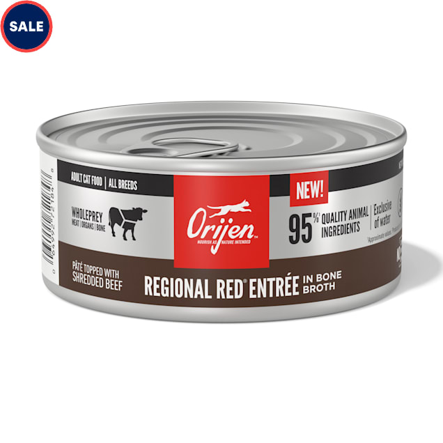 ORIJEN Regional Red Entree in Bone Broth Wet Cat Food, 5.5 oz., Case of 12 - Carousel image #1