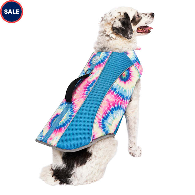 Canada Pooch Wave Rider Tie Dye Dog Life Vest, XSmall Petco