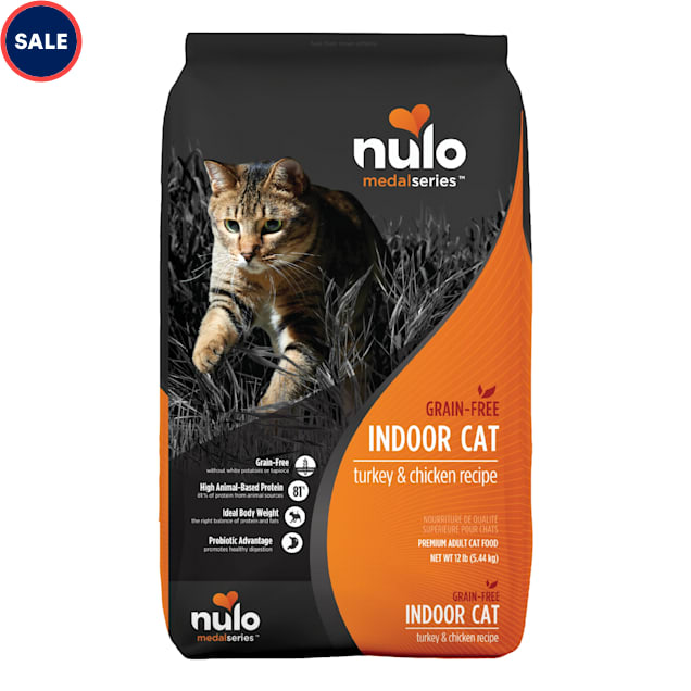 Nulo MedalSeries Grain Free Turkey Chicken Indoor Dry Cat Food 12 lbs