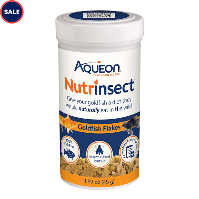 Aqueon Nutrinsect Goldfish Flake, 1.59 oz. - Carousel image #1