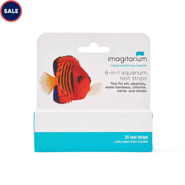 Imagitarium 6IN1 Aquarium Test Strips & Color Chart, 25 Ct