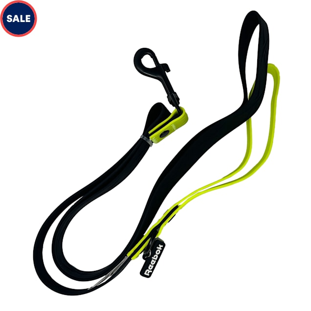 Reebok Black Yellow Walking Dog Leash 5 ft. Petco