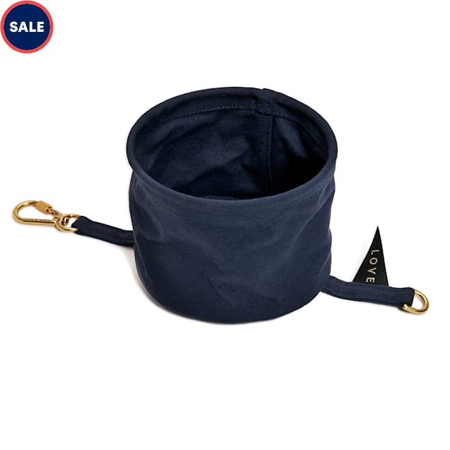 Canvas dog water bowl sales