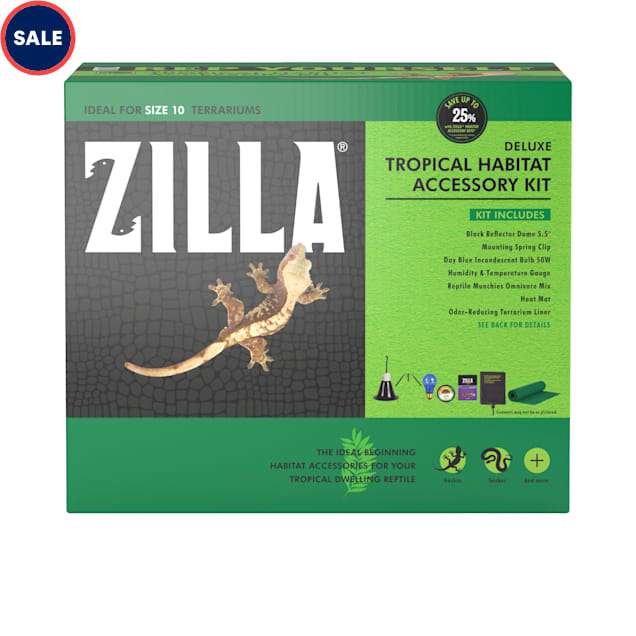 Zilla Tropical Habitat Accessory Kit, 10 Gallon