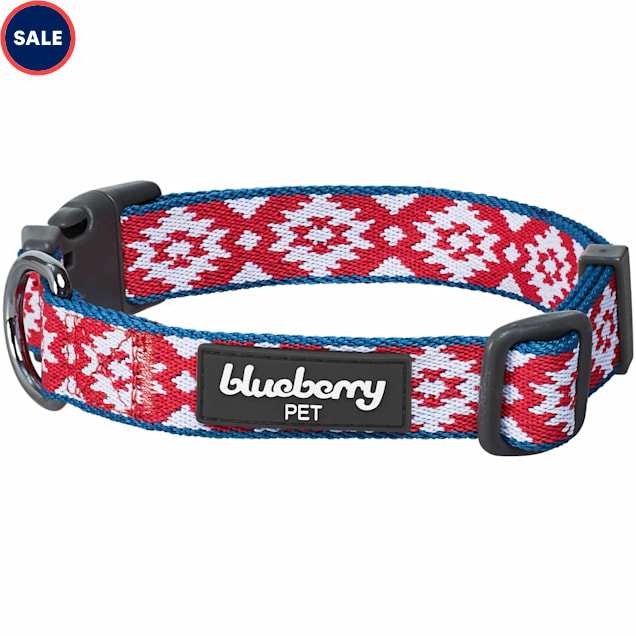 Blueberry Pet Adjustable Dog Collar, Tribal Diamonds, Small - Carousel image #1