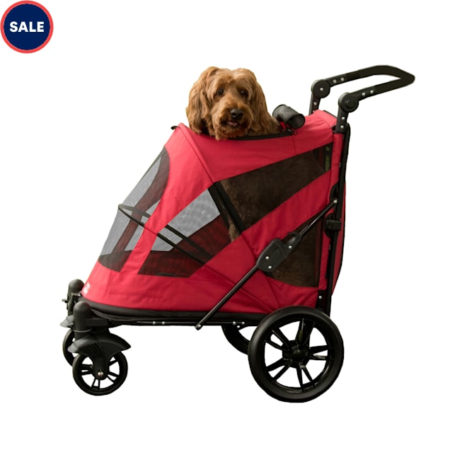 Pet Gear Red Excursion NOZIP Pet Stroller Petco
