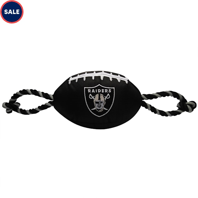 Pets First Las Vegas Raiders Nylon Football Rope Dog Toy, Large - Carousel image #1